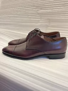 PRADA - braun gebürstetes Leder Kappe Zehe Oxford Größe 10 - Bild 1 von 16
