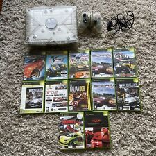 Microsoft Xbox Crystal Translucent Console With 12 Games (No AV Cable)