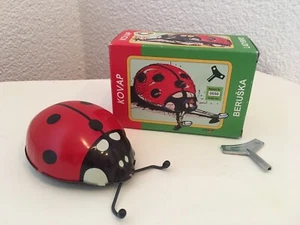 Kovap Blechmarienkäfer Marienkäfer mit Schlüssel zum aufziehen in OVP 🐞 - Bild 1 von 7