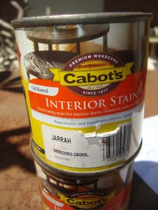 CABOTS 250mm Can Interior Stain "JARRAH" PICK UP ONLY ROOTY HILL 2766 - Picture 1 of 1