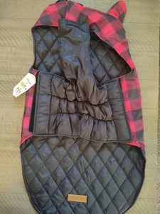 Expawlorer Dog Jacket Vest Lumberjack Buffalo Plaid / Black Large Brand New - Picture 1 of 8