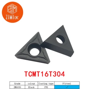 NEW 10Pcs 60° TCMT16T304 ZM6030 TCMT32.51 CNC Carbide Turning Insert For Steel  - Bild 1 von 6