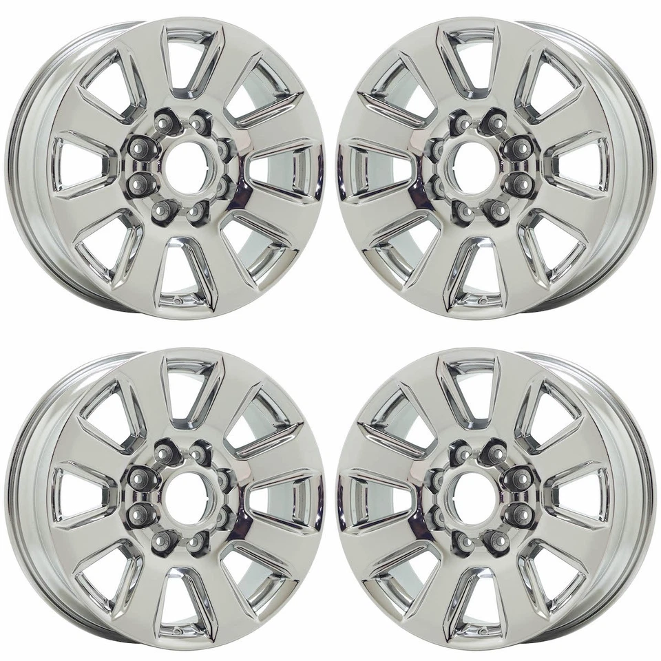 Llantas 20" Ford F250 F350 SRW cromadas brillantes juego de fábrica OEM 10102 INTERCAMBIO Foto 1 de 4