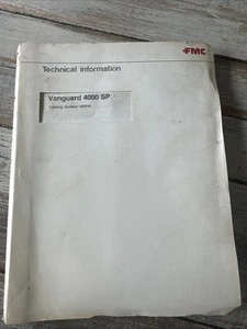 FMC Modelo Vanguard 4000 SP Barredora de calles Catálogo de piezas Manual Guía de librería - Imagen 1 de 10