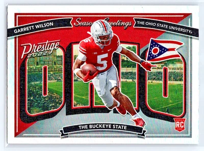 2022 Panini Prestige - Seasons Greetings #SG-7 Garrett Wilson (RC) - Image 1 of 2