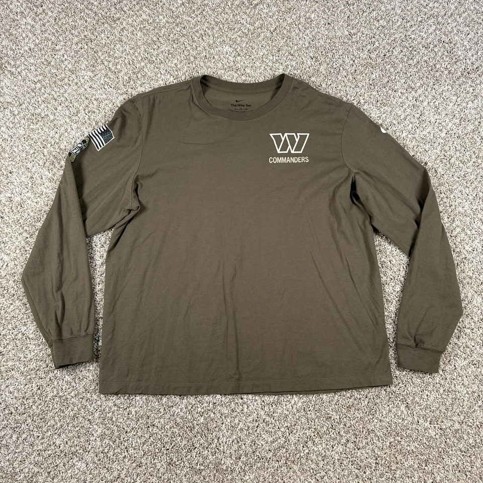 Washington Commanders Shirt Mens XL Green NFL Football Nike Salute To Service - Image 1 of 4