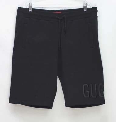 Guess Men's Harrison Knit Drawstring Shorts Black Size L - Image 1 of 3