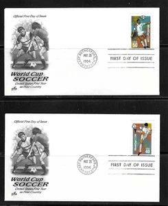 USA SC # 2834-2836 World Cup Soccer FDC . Artcraft Cachet - Picture 1 of 2