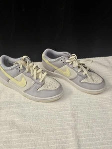 Nike Dunk Low SE Kids 2 youth Rare Easter Lavender Lemon Sneakers unisex Shoes - Picture 1 of 6