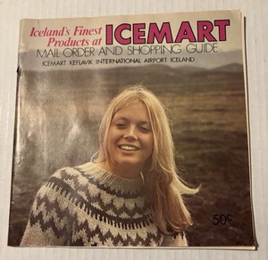 ICEMART Shopping Guide 1972-73 Iceland Mail Order Airport Sweater Vtg Clothes - Imagen 1 de 8