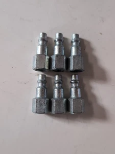 1/4" NPT BUCHSE ALUMINIUM KUPPLUNG STECKER SCHNELLKUPPLUNG LUFTSCHLAUCH (MENGE: 6) NOS - Bild 1 von 4