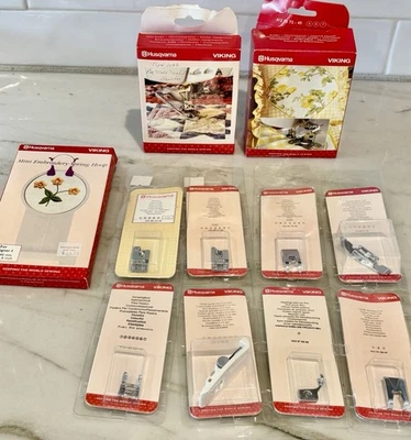 MIXED LOT Original Husqvarna Viking Sewing Machine Foot + Extras - Image 1 of 4