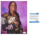 BRET HITMAN HART SIGNED AUTOGRAPHED 8x10 PHOTO WWE WRESTLING LEGEND WWF A ACOA