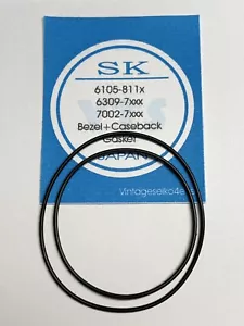 NEW GASKET SET FOR VINTAGE SEIKO 6105-8119 6105-8110 6309-7040 7002 DIVERS - Picture 1 of 2