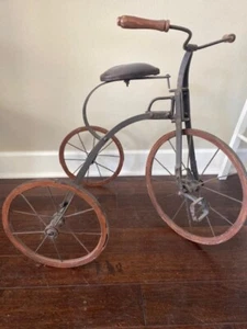 Antique 1900's Child's Metal Tricycle - Picture 1 of 3