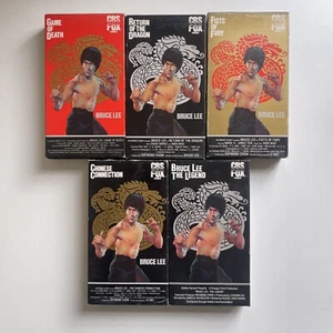 Bruce Lee VHS 5 Movie Set Vintage CBS Fox Releases The Legend! CULT martial art - Picture 1 of 10