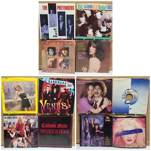 1980s New Wave Punk 45 rpm 7 inch lot of 12 Blondie Patti Smith Pretenders #772 - Picture 1 of 19