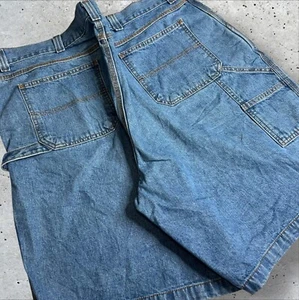 Saddlebred Mens Carpenter Jean Shorts Blue Denim Size 42W - Picture 1 of 6