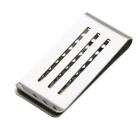 Stainless Steel Craft Money Clips Hollow Out Portable Cash Clamp Holder