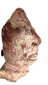 Pre Columbian Rare Near life size Nayarit half face sculpture fragment - Picture 1 of 19