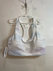 Old Navy Girls Size Small Marble Light Multicolor Print Padded Sports Bra - Picture 1 of 24