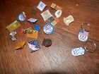 Assorted Lot Of Olympic Related Lapel/Hat Pins Tie Tacs 2 Key Rings U.S.A.