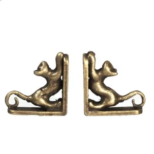 Melody Jane Dolls Houses (S1802) CAT BOOKENDS/PAIR^ - Picture 1 of 2