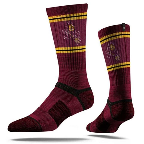 Arizona State Sun Devils Strideline Premium Crew Sock - Maroon Cover