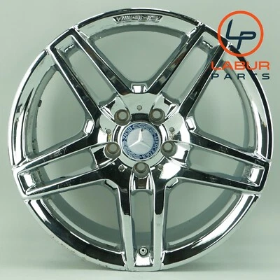 W212 MERCEDES 10-16 E CLASS AMG REAR LEFT OR RIGHT WHEEL RIM 9Jx18H2 ET54 W701 - Image 1 of 4
