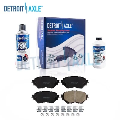 Front Ceramic Brake Pads + Hardware for 2014 2015 - 2018 Mazda 3 Mexico Built — 第 1/4 张图片