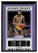 2017 Panini Contenders Draft Picks Season Ticket #40 Magic Johnson  Auto