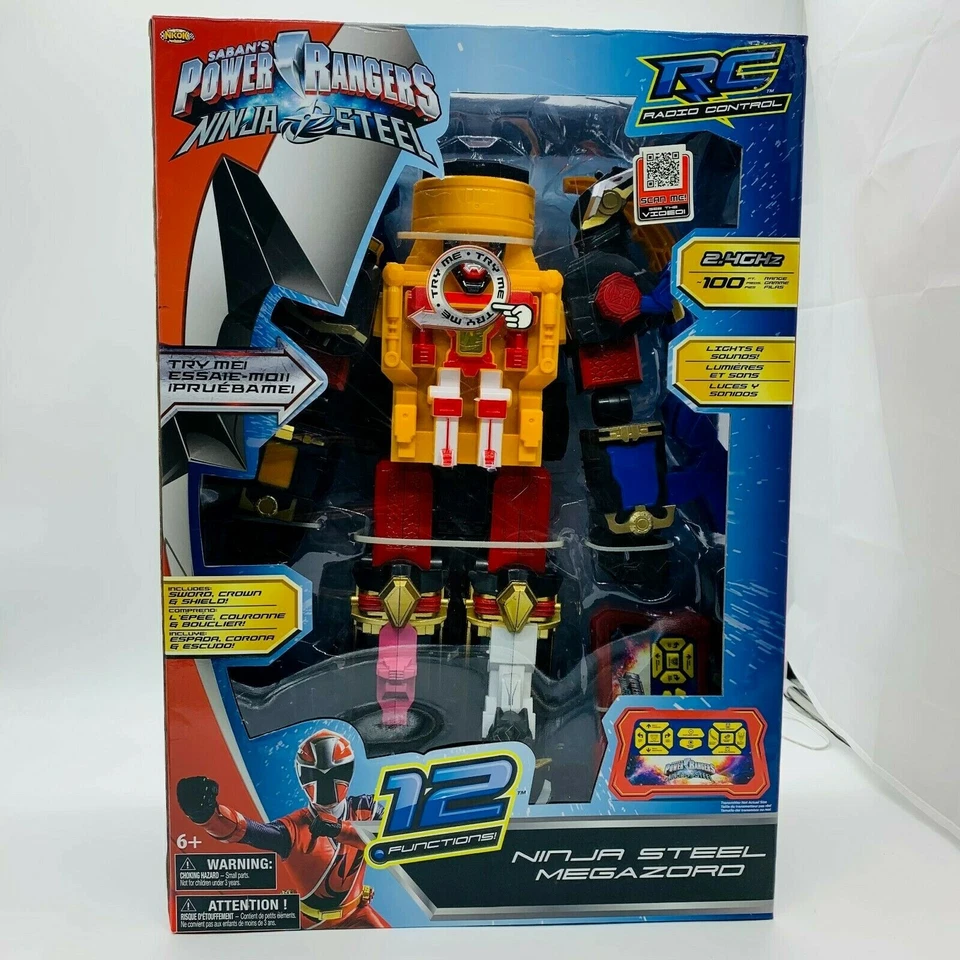 Power Rangers Megazord Ninja Steel NKOK RC Radio Control 12 Functions Age 6