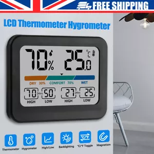 Home Indoor Temperature Humidity Meter LCD Color Digital Thermometer Hygrometer - Picture 1 of 12