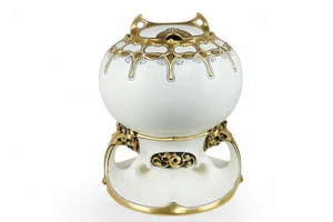 Jugendstil Bowle um 1900 - Julius Dressler Böhmen - Keramik - Sehr Selten - Bild 1 von 10