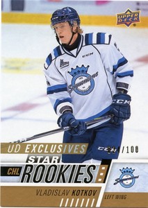 17/18 UPPER DECK CHL ROOKIE EXCLUSIVES #372 VLADISLAV KOTKOV 024/100 *48392