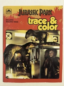 Jurassic Park Trace & Color Coloring Drawing Book - Golden 1993 - Bild 1 von 4