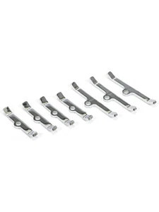 Trans-Dapt Valve Cover Hold Down Tabs Steel Chrome Big Block Chevy Set o (9640) - Picture 1 of 12