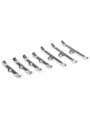 Trans-Dapt Valve Cover Hold Down Tabs Steel Chrome Big Block Chevy Set o (9640) - Image 1 of 4