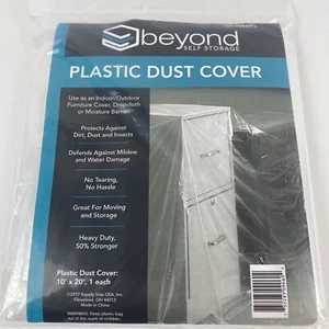 NEW Dust Cover for Moving and Storage Protection Plastic Covering 10' x 20' - Picture 1 of 2