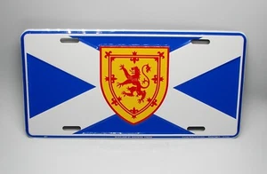 SCOTTISH SCOTLAND ST ANDREW'S CROSS FLAG 3D EMBOSSED METAL CAR LICENSE PLATE TAG - Picture 1 of 15