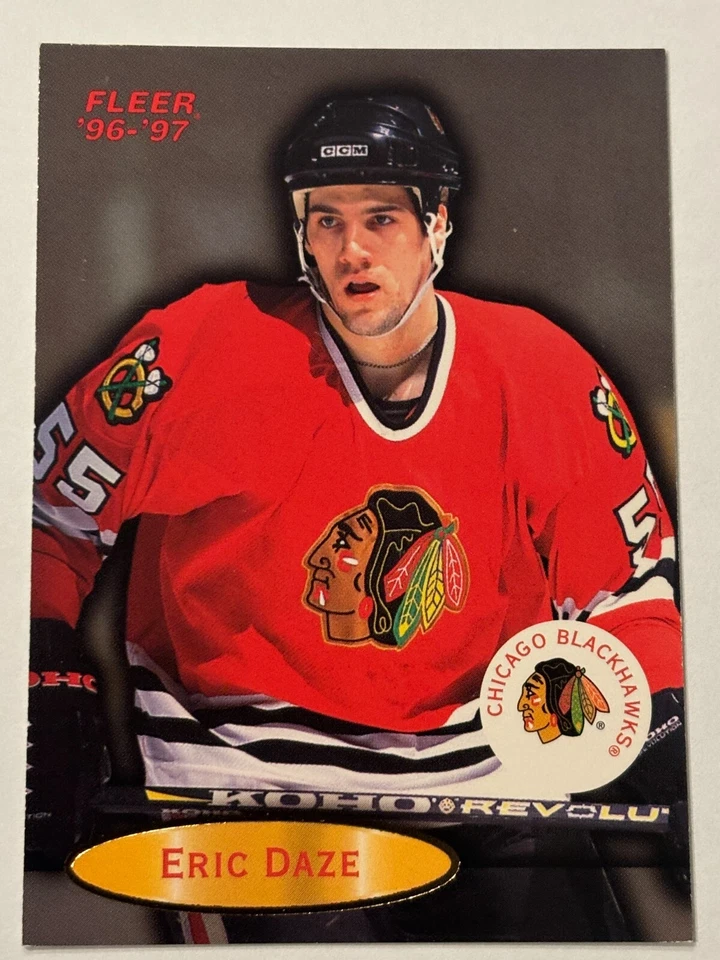 1996-97 Fleer #17 Eric Daze Chicago Blackhawks - Image 1 of 2