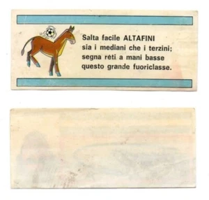 Figurine Panini Sticker Strip Out Collection 1971-72 Slogan Altafini - No Tissue - Picture 1 of 1