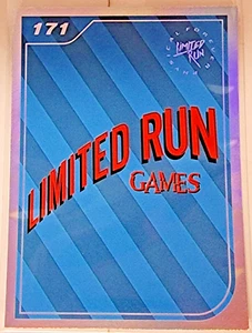 Limited Run Games LRG Trading Card #171 Night Trap Font Small Biz Silver Foil - Picture 1 of 2