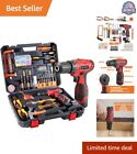 Professional 108 Piece Power Tool Combo Kit - Cordless Drill & DIY Hand Tools