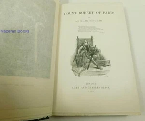Birkbeck College Antique Victorian Book Walter Scott Waverley Count Robert Paris - Picture 1 of 15