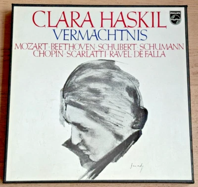 CLARA HASKIL MARKEVITCH piano CHOPIN MOZART ED1 PHILIPS Holland 9LP Box NM MINT - Image 1 of 3