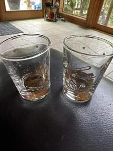 2 - shot glass baseball Toledo Mud Hens Detroit Tigers - Picture 1 of 8