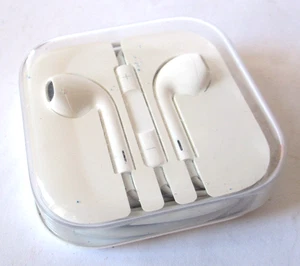 Never Used iPhone 3.5mm Corded White Earphones Earbuds - Picture 1 of 2