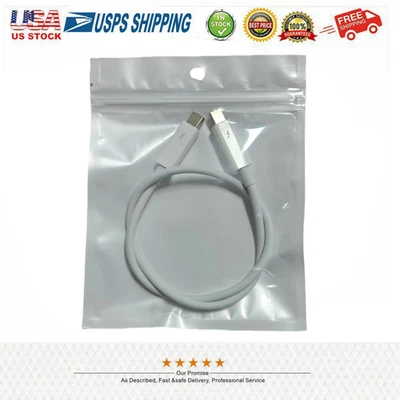 原始设备制造商正品 0.5 米 Thunderbolt 2 转 Thunderbolt 2 电缆 A1410 MD862ZM/A — 第 1/2 张图片