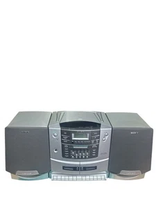 SONY Boombox CFD-ZW750 Bookshelf Stereo AM/FM Cassette CD Player Tested Read - Picture 1 of 12